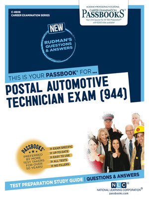 cover image of Postal Automotive Technician Exam (944)